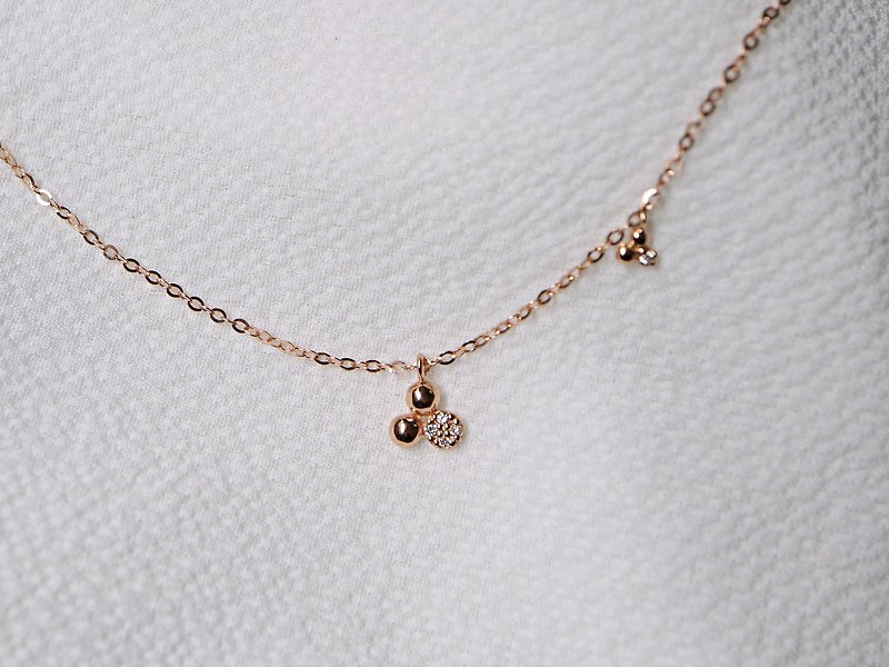 Xiaomiqi Diamond Necklace - Necklaces - Diamond Pink