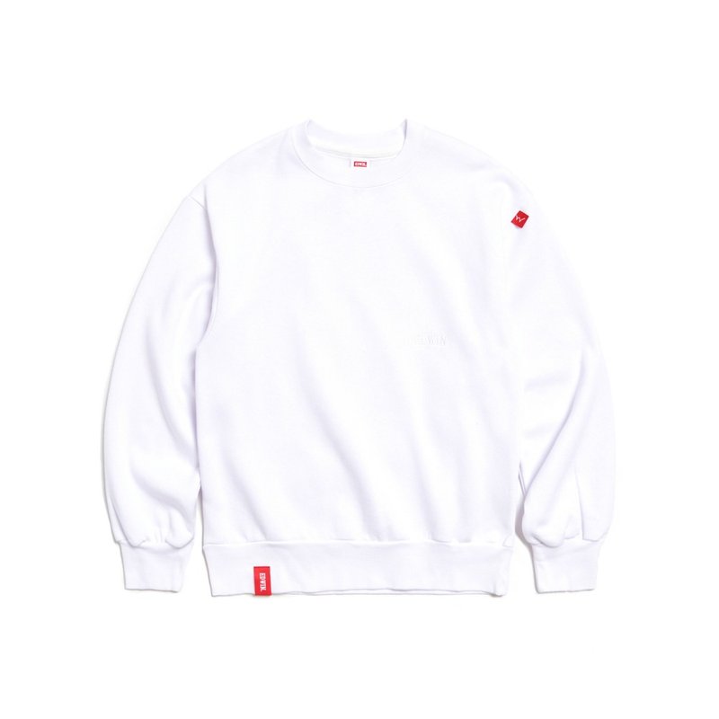 EDWIN trendy wide version long-sleeved T-shirt - men's style (white) - Unisex Hoodies & T-Shirts - Cotton & Hemp White