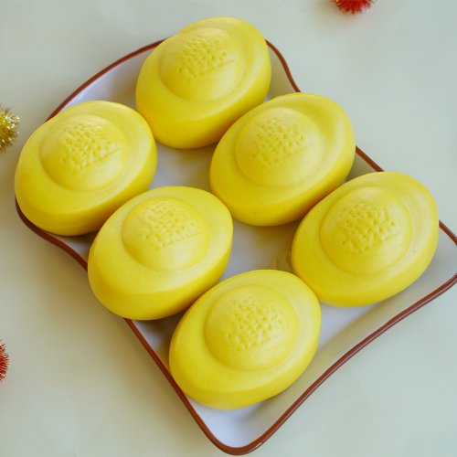 美姬饅頭 美姬饅頭 金元寶造型鮮乳奶黃包 一盒6入