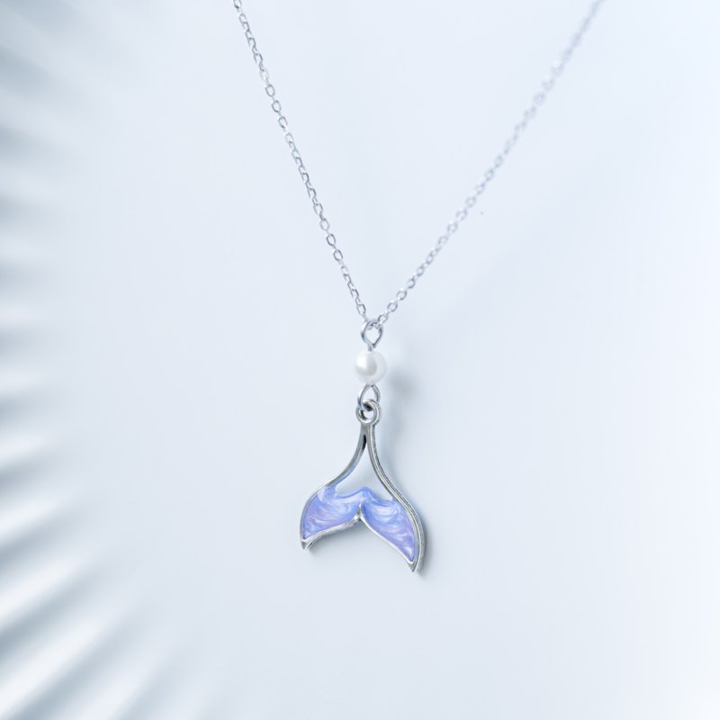 美人魚系列 | 魚尾項鍊 - 項鍊 - 樹脂 紫色