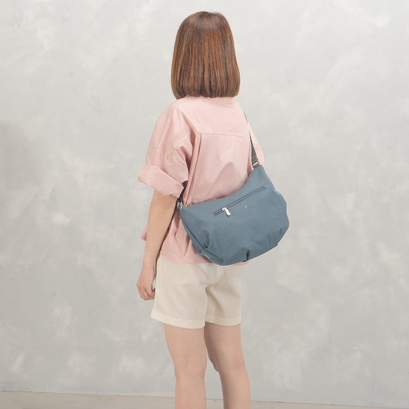 Side backpack Yunduo water-repellent cross-body bag-7001-16-Multiple colors to choose from - กระเป๋าแมสเซนเจอร์ - ไนลอน สีน้ำเงิน