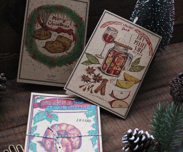 ビンテージ クリスマスカード 3枚