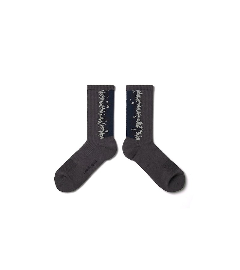 Gradient Phntm - LANDING Midcalf socks - ถุงเท้า - ผ้าฝ้าย/ผ้าลินิน สีเทา