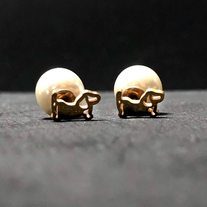 The Duchs Earrings With Pearls - Earrings & Clip-ons - Other Metals Gold