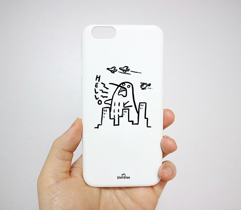 Giant KIWIKIWI: Hello! Cute Phone Case, iPhone, Galaxy - Phone Cases - Plastic Multicolor