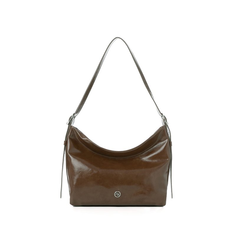 Donkie Made in Korea Bag styles D1103 ASH BROWN - กระเป๋าแมสเซนเจอร์ - หนังเทียม 