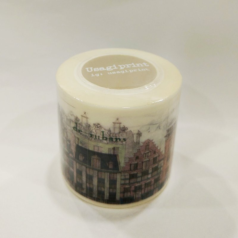 小房子02 / 4cm 紙膠帶 帶離型紙 - 紙膠帶/和紙/PET - 紙 