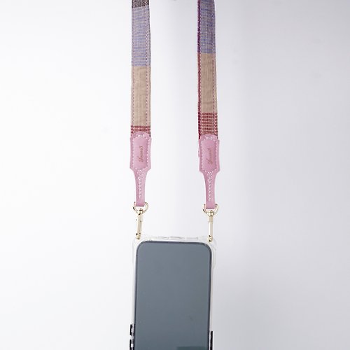 Jouer，最好的旅伴 雙扣手機背帶-涼感舒適1.8cm-伊織染(淺)-觸感舒服簡約-長度可調