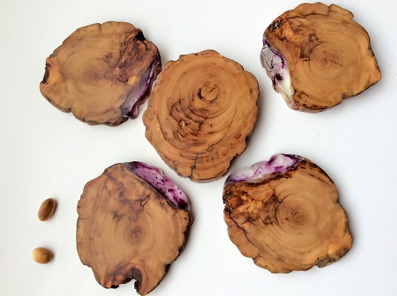 Old tea control. Xiao Nan wood tea pad group - Coasters - Wood Purple
