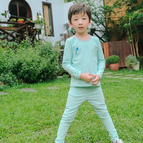 minihope美好的親子生活 四季居家套裝-藍鵲