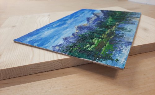 風景 アクリル画 山と湖の風景(原画、1点もの) 500x0.jpg