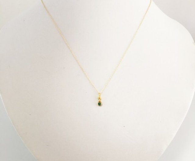 K24 天然ローズカット・ダイヤモンド純金ペンダントトップ◇Rose Cut Diamond K24 Pendant - ショップ Sae+Sumi  Koru ネックレス - Pinkoi