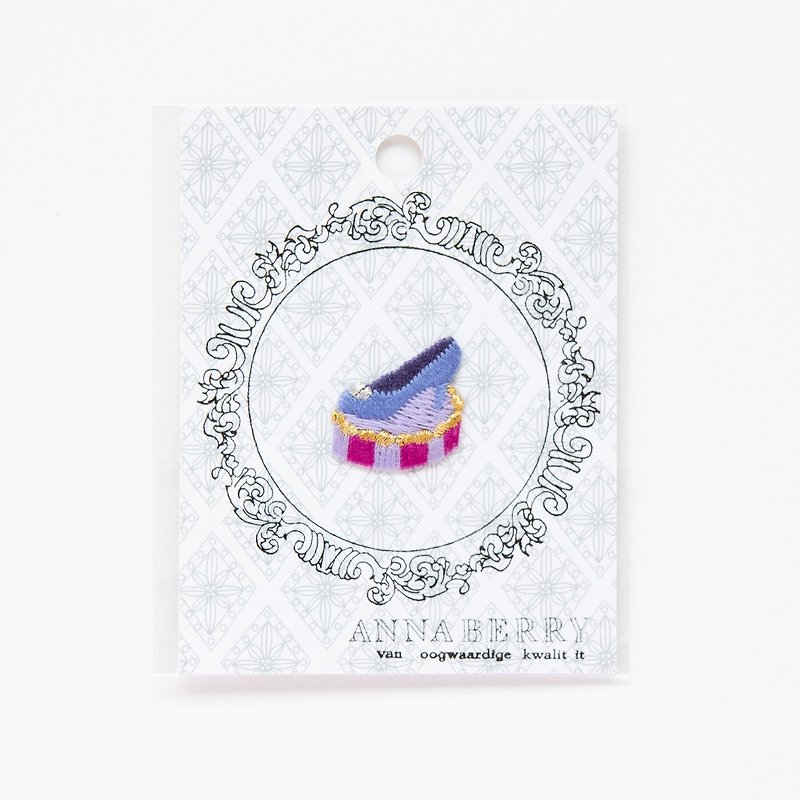 Glass shoe Embroidered Patch - Other - Cotton & Hemp Blue