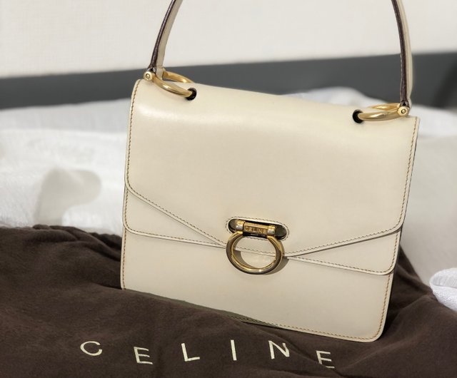 日本直送 名牌中古包 】CELINE セリーヌ ガンチーニ ダブルフラップ