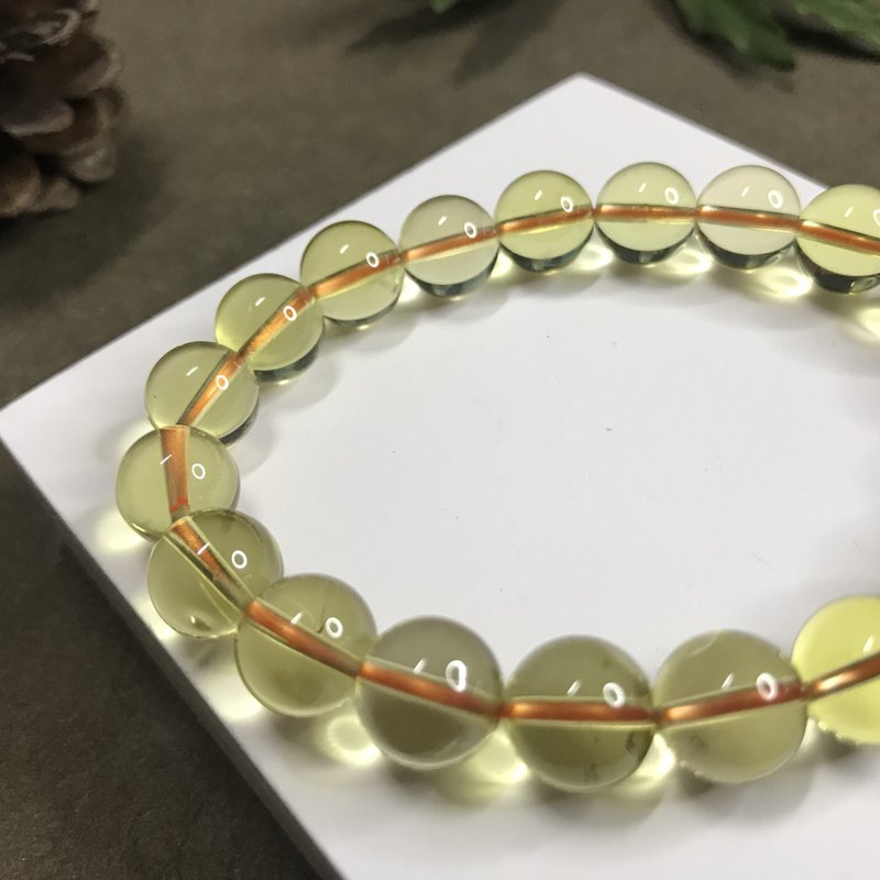 Fortune Lucky I Citrine Citrine I Bracelet I Dad Lover I Boyfriend and Female Friends Boss Birthday Gift - สร้อยข้อมือ - คริสตัล 