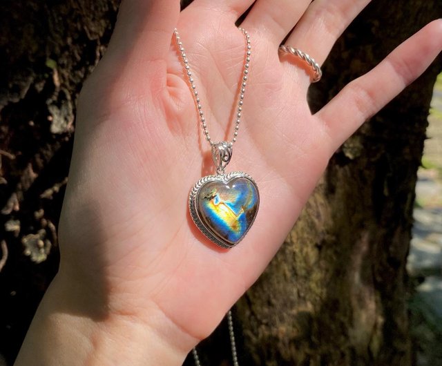 ウェルカムヤオ 925シルバー手作りフィンランドラブラドライト