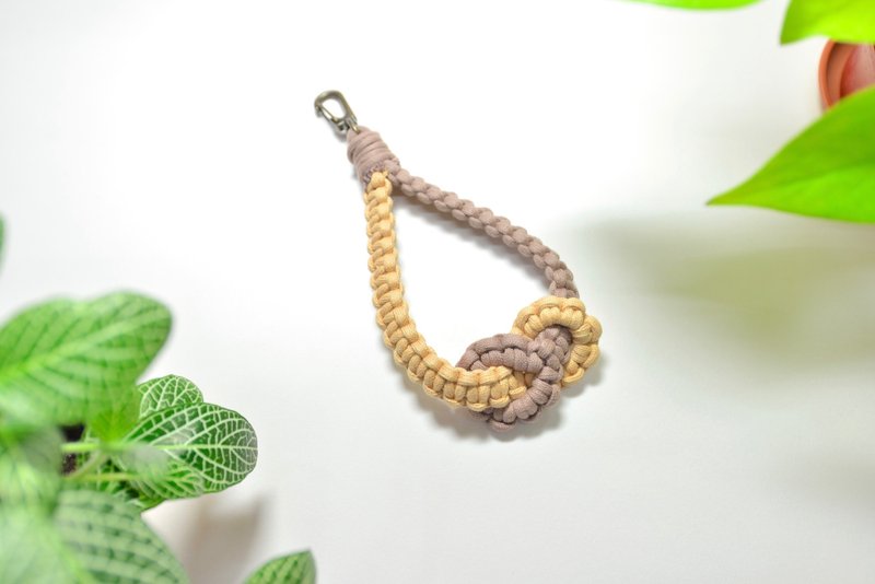 雙結編織手機掛繩DIY材料包 - 編織/刺繡/羊毛氈/縫紉 - 棉．麻 
