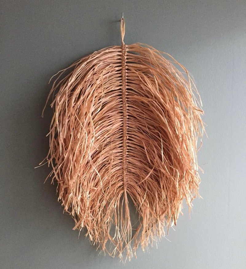 Boho Wall Decor, Bohemian Raffia Wall Art, Home Art, wall hanging - ตกแต่งผนัง - กระดาษ หลากหลายสี