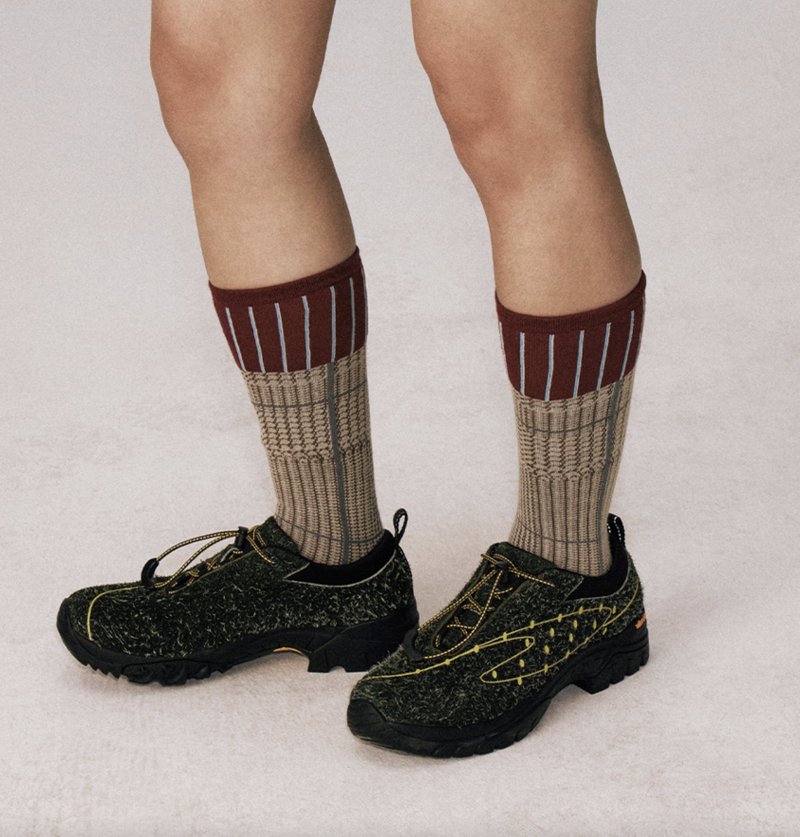 Moss / Hiking Boots Casual Shoes - รองเท้าลำลองผู้หญิง - หนังแท้ สีเขียว