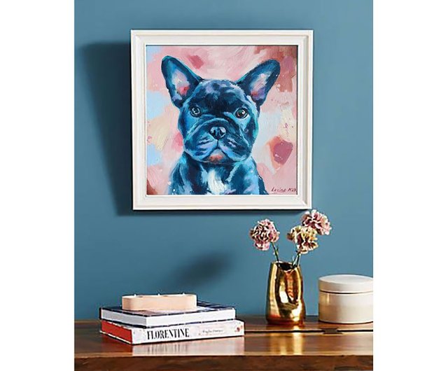 ミュゼ・デユ 油絵 アート 額縁 絵画 インテリア 手書き 犬 ブルドッグ 楽天市場】アートパネル 犬 ブルドッグ アートフレーム 油絵