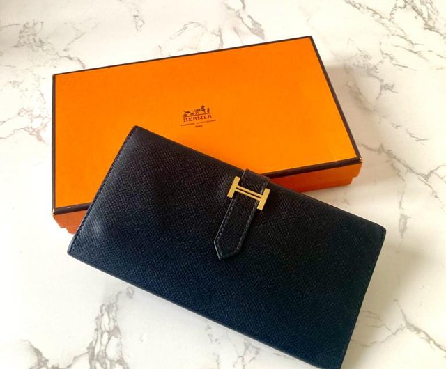 Hermes 2001 Lizard Bearn Wallet