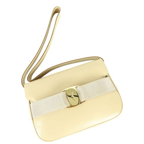 Salvatore Ferragamo ハンドバッグ ベージュ 4502625L0001 Salvatore Ferragamo ハンドバッグ ベージュ 4502625L0001 美品