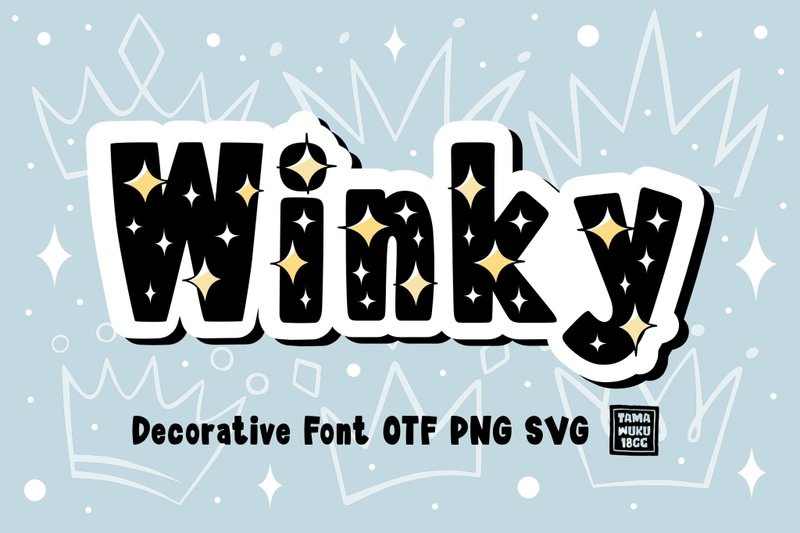 Winky OTF PNG SVG - 字體設計 - 其他材質 