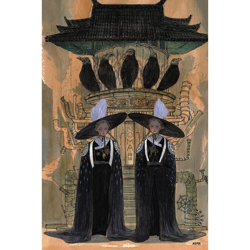 Postcards / the Grim Reaper / NOMA - 卡片/明信片 - 紙 黑色
