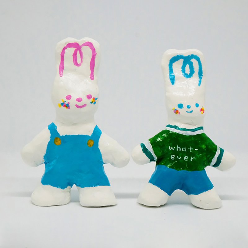 Shuku Clay Doll 獨一無二手工石塑黏土公仔 (男子款) - 公仔/玩偶 - 黏土 多色