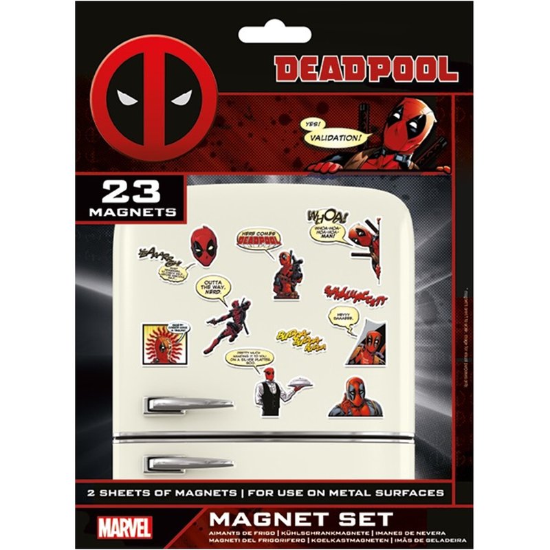 【漫威】死侍 Deadpool Comic -MARVEL 英國進口磁鐵組 - 磁鐵 - 其他材質 多色