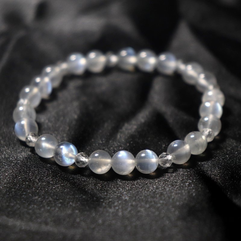 Moonstone Bracelet|White Crystal|Soothing Emotions|Good Popularity - Bracelets - Crystal White