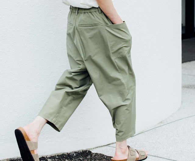 ベルギーリネンパンツ ハンドメイド ハンドメイド ビックポケット