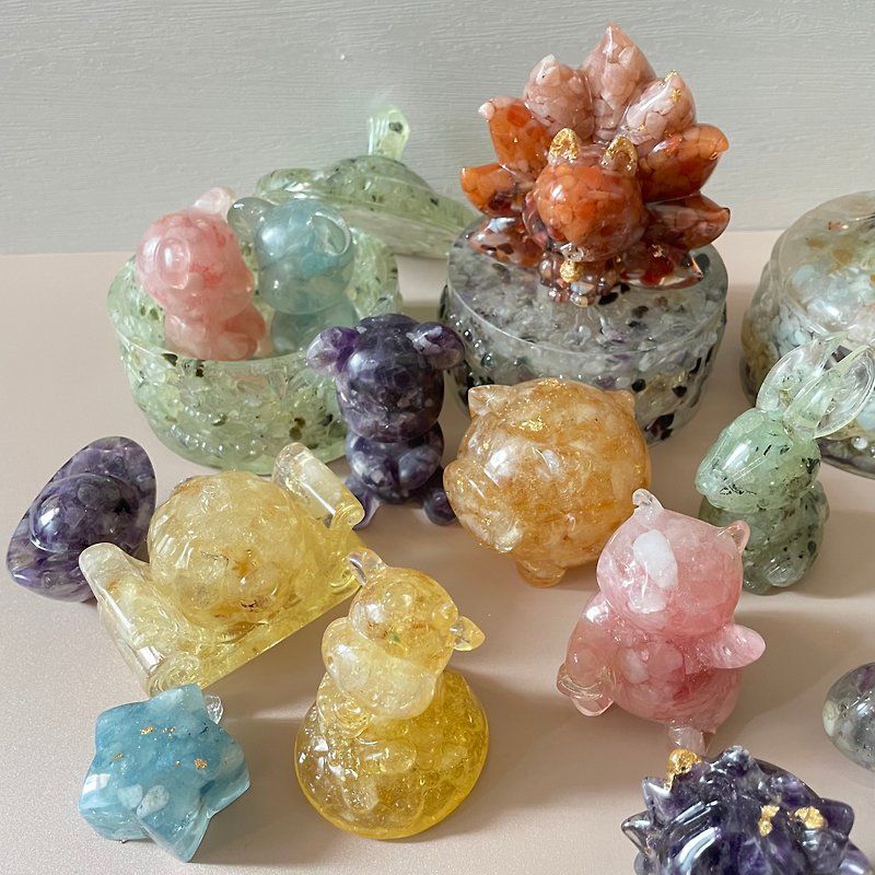 【Handmade】-Natural Energy Crystal Ornament/Surprise Crystal Blind Box - ของวางตกแต่ง - คริสตัล 