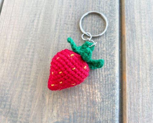 Strawberry keychain,cute strawberry, kawaii keychain,mother's day gift ...