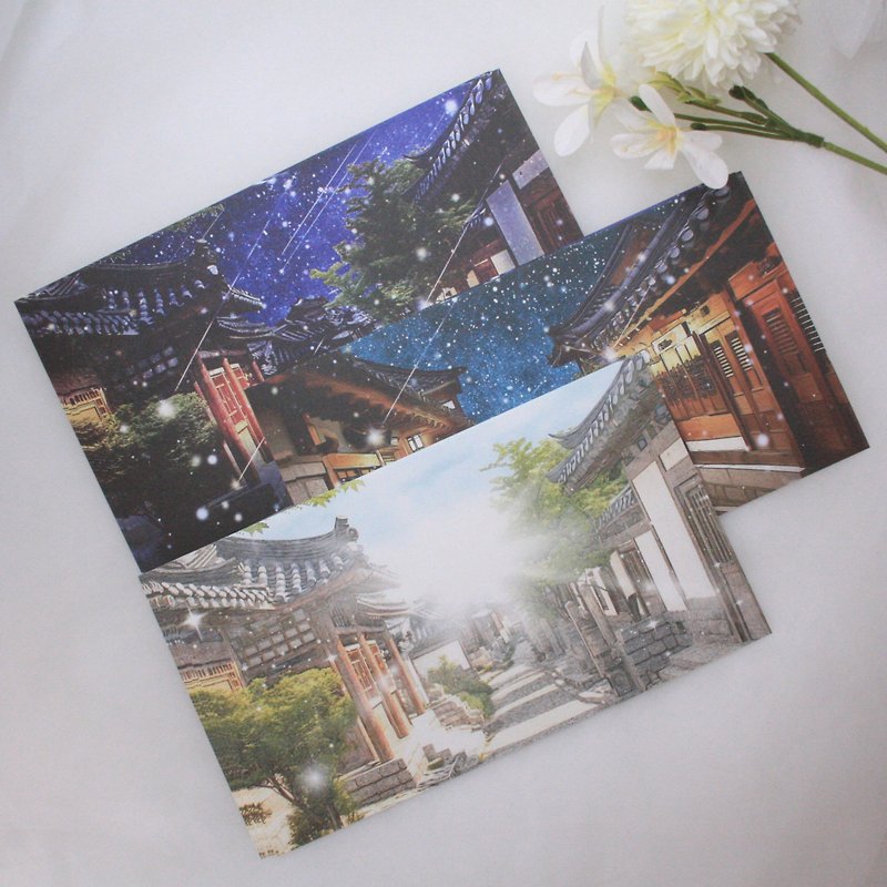 Oriental background paper _ Bookcheon street - สติกเกอร์ - กระดาษ 
