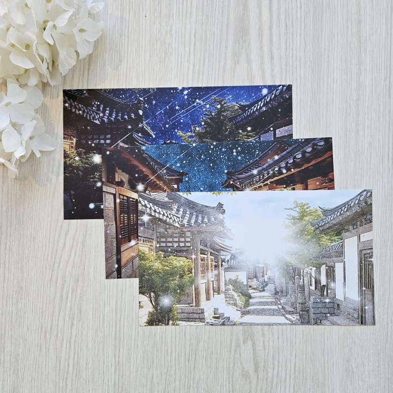 Oriental background paper _ Bookcheon street - Stickers - Paper 