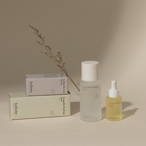 hellome 肌膚防護罩雙星組-粉刺調理水100ml+精萃油30ml