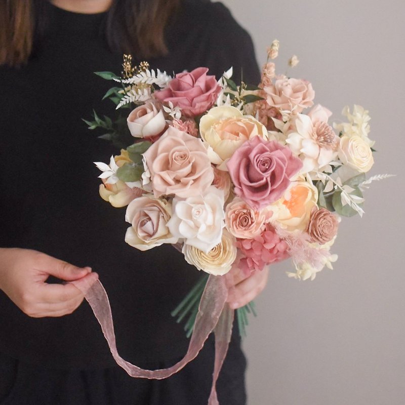 /Bouquet/ European style immortalized dried bouquet (please discuss with us first) - Dried Flowers & Bouquets - Plants & Flowers 