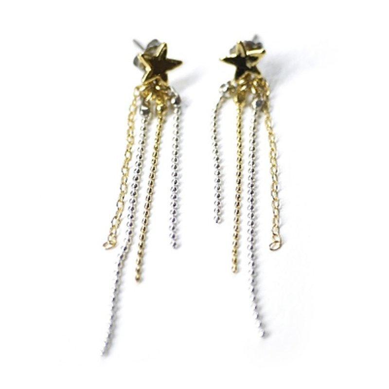 Star's Flow Shalala / earrings PA333 - Earrings & Clip-ons - Other Metals Gold