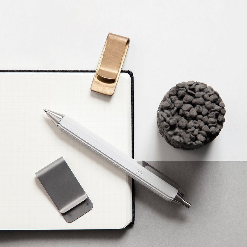 Contour Ballpoint Pen(white) - Other Writing Utensils - Cement Gray