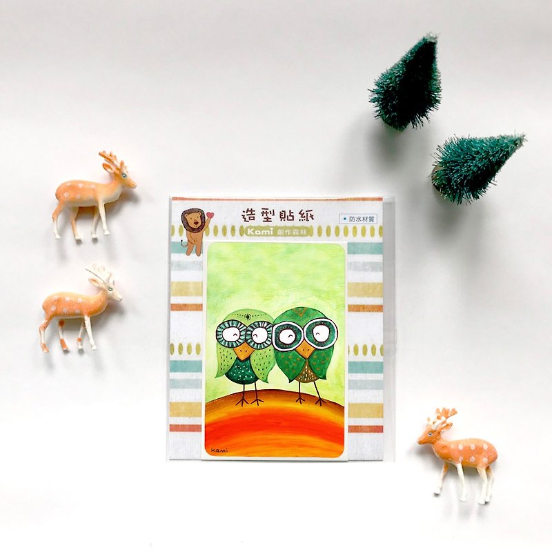 Youyou Card Waterproof Sticker∣ Rainbow Owl - Stickers - Paper Multicolor