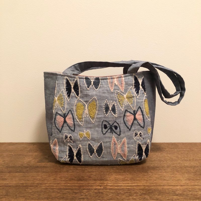 トートバッグ　ミナペルホネン sky flower　ハンドメイド - 其他 - 棉．麻 藍色