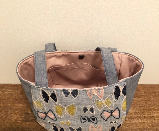 ハンドメイド ミナペルホネン sky flower トートバッグ トートバッグ ミナペルホネン sky flower ハンドメイド