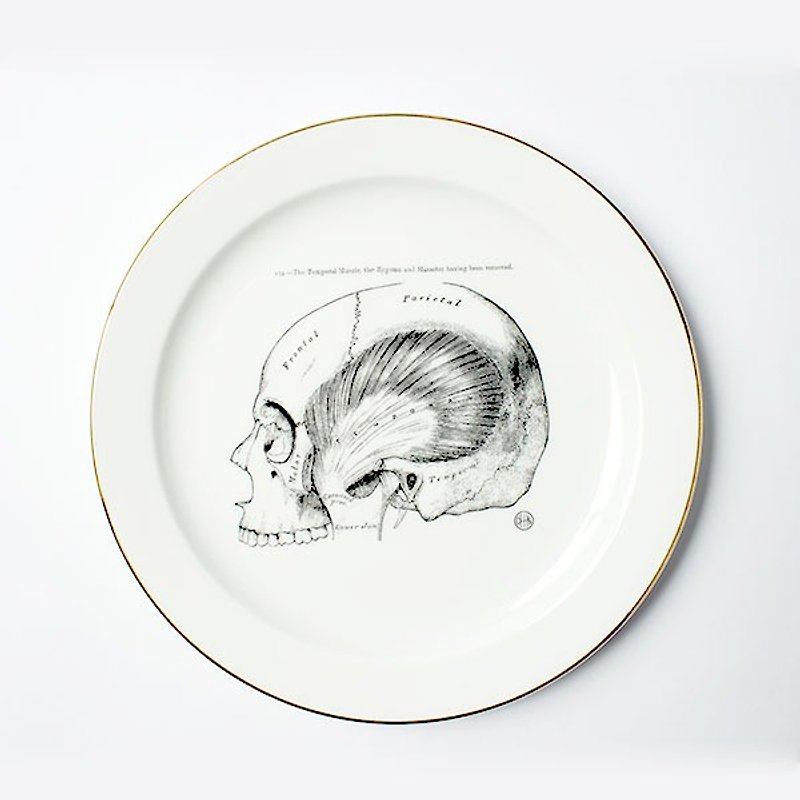 Donghai Hospital - Skull Porcelain Plate - Small Plates & Saucers - Porcelain 