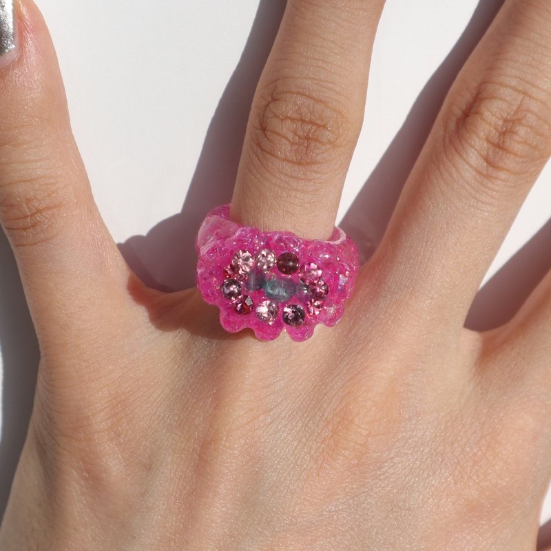 CROWN PINK - General Rings - Other Materials Pink