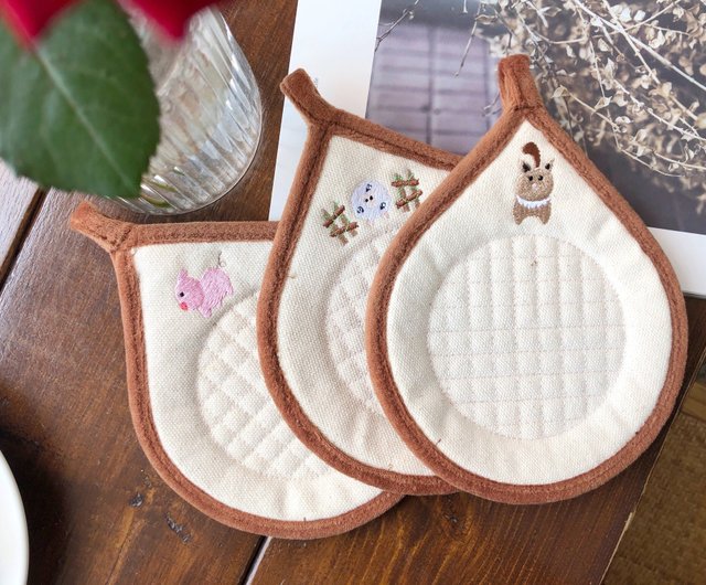 愚かなコースター-猫/アルパカ/ひよこ/羊/子豚/牛 - ショップ Stork