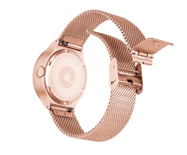 XS Horizon Rose Gold & White - Shop ziiiro Women's Watches - Pinkoi