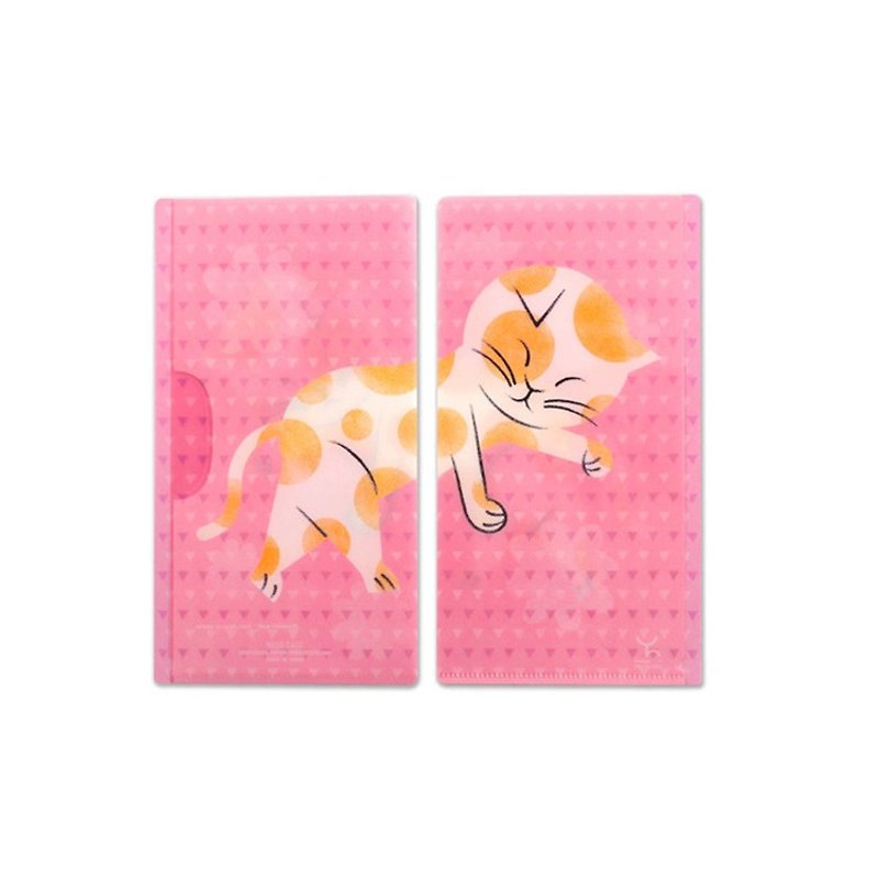 日本 Prairie Dog 抗菌口罩夾 - 小貓 - 口罩/口罩收納套 - 塑膠 粉紅色