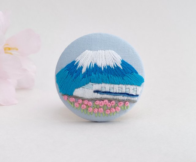 専用商品　刺繍ブローチ 蓮の花刺繍ブローチ ブローチ かなちゃん手刺繍工房 通販