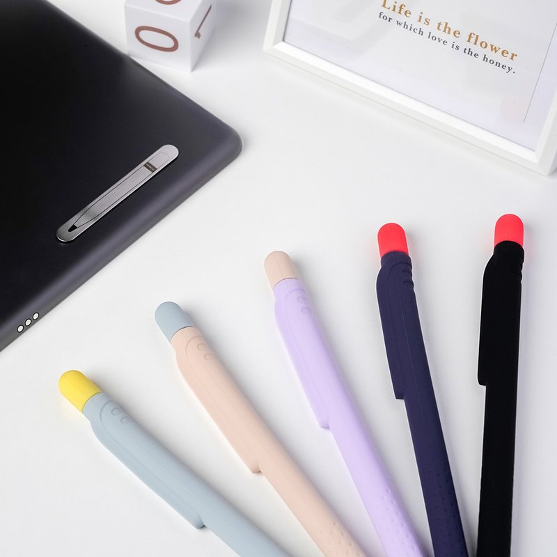 Apple Pencil 1代 撞色矽膠保護筆套 - 可磁吸式筆掛款 - 其他 - 矽膠 多色